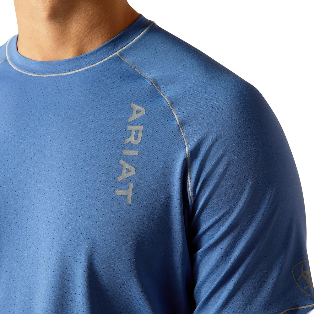 10051368 Ariat Men's Short Sleeve 360 Airflow T-Shirt - Blue