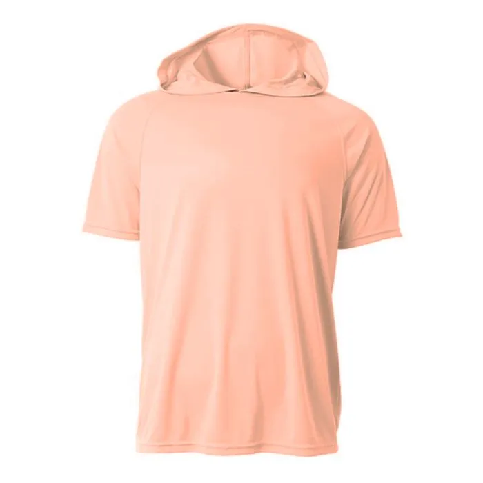 A4 NB3408 Youth Cooling Performance Short Sleeve Hooded Tee
