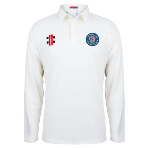 Actonians Cricket Club Child's Ivory Matrix V2 L/S Shirt (JUNIORS ONLY)