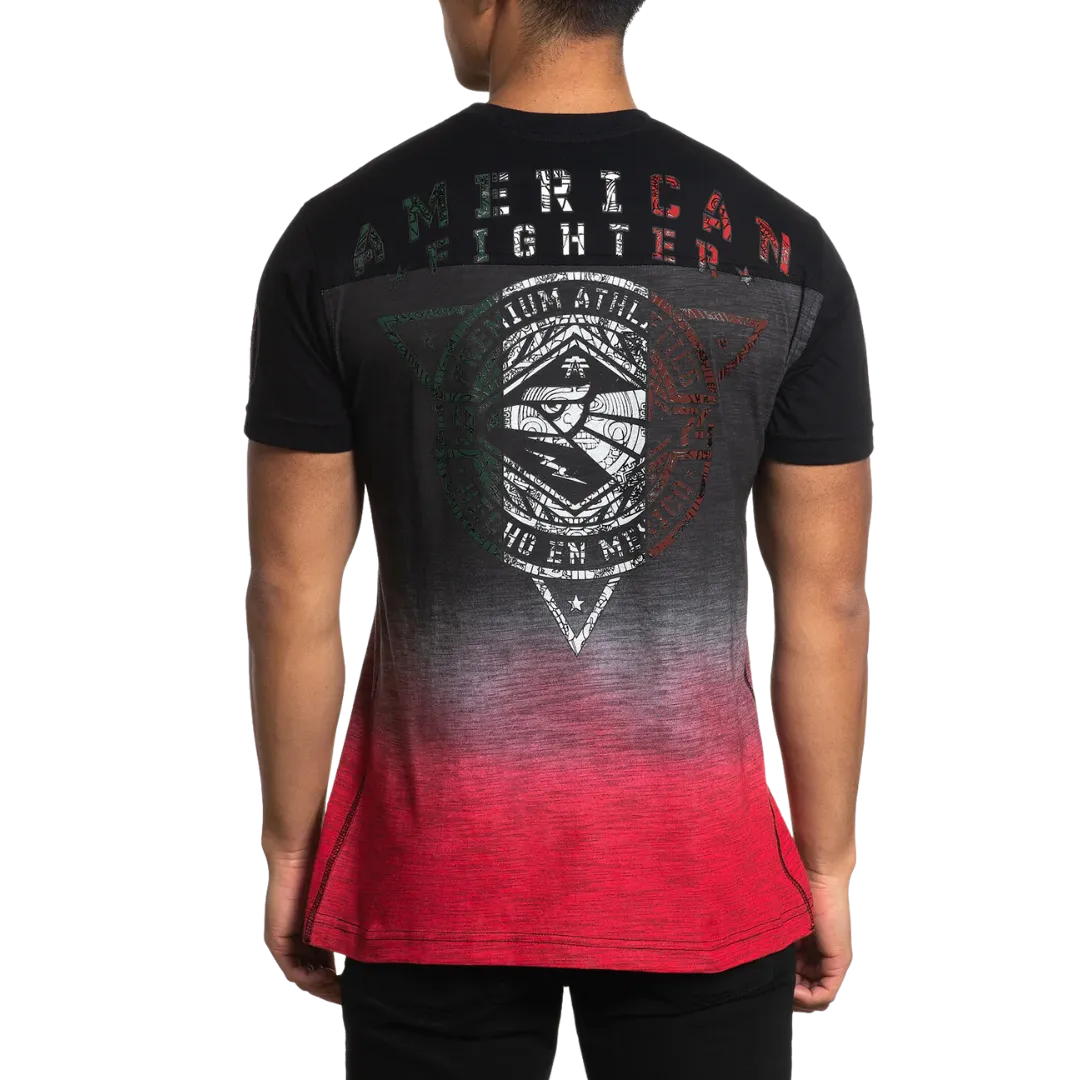 American Fighter Men's Red and Black Del Rio T-Shirt