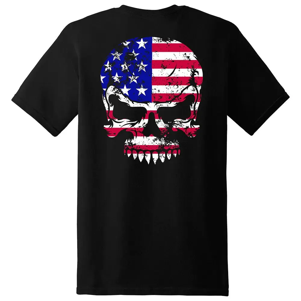American Flag Skull T-Shirt