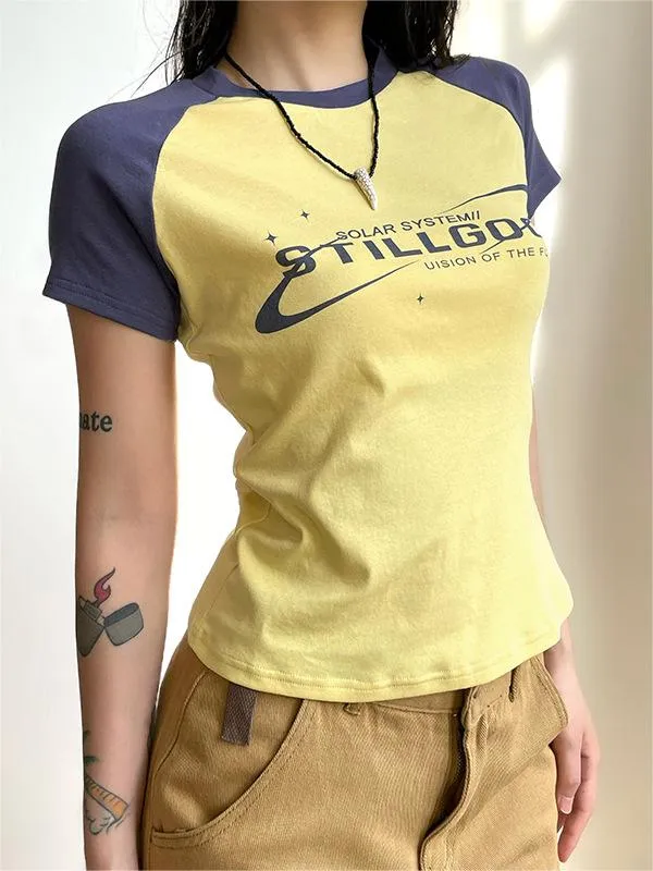 Amozae-Fall Outfits -Raglan long sleeve t-shirt with Still Good motif- Streetwear y2k outfits Fall Outfits Christmas Thanksgiving Gift New Year's Eve