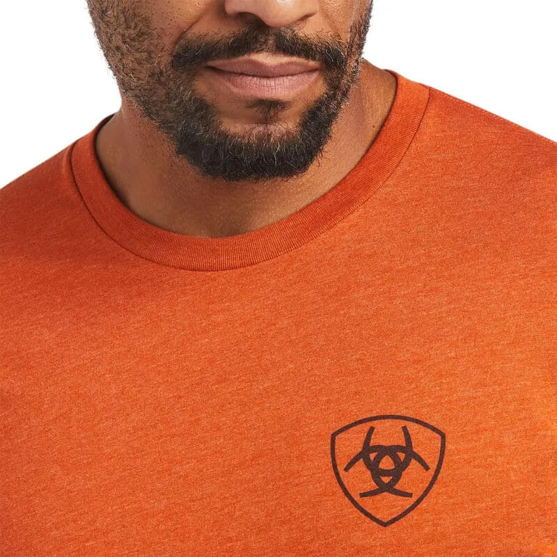 Ariat Men's Diamond Wood Orange T-Shirt