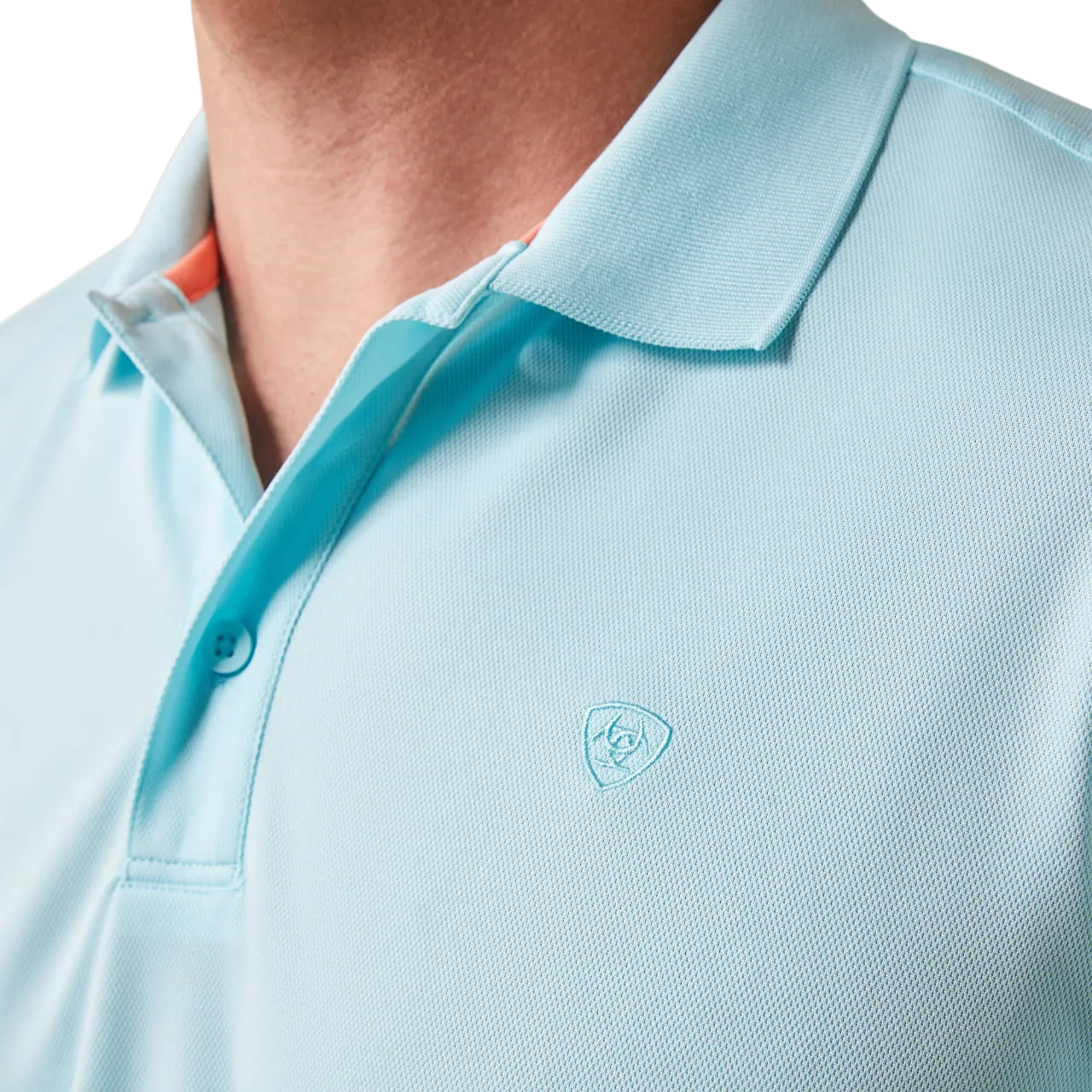 Ariat Men's TEK Polo Turquoise Shirt