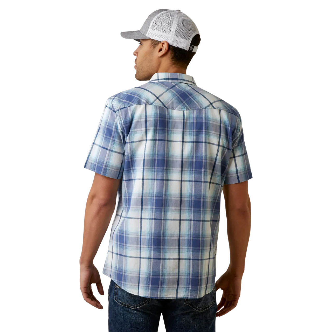 Ariat Men's Vastness Blue Hadder Retro Fit Shirt