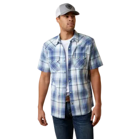 Ariat Men's Vastness Blue Hadder Retro Fit Shirt