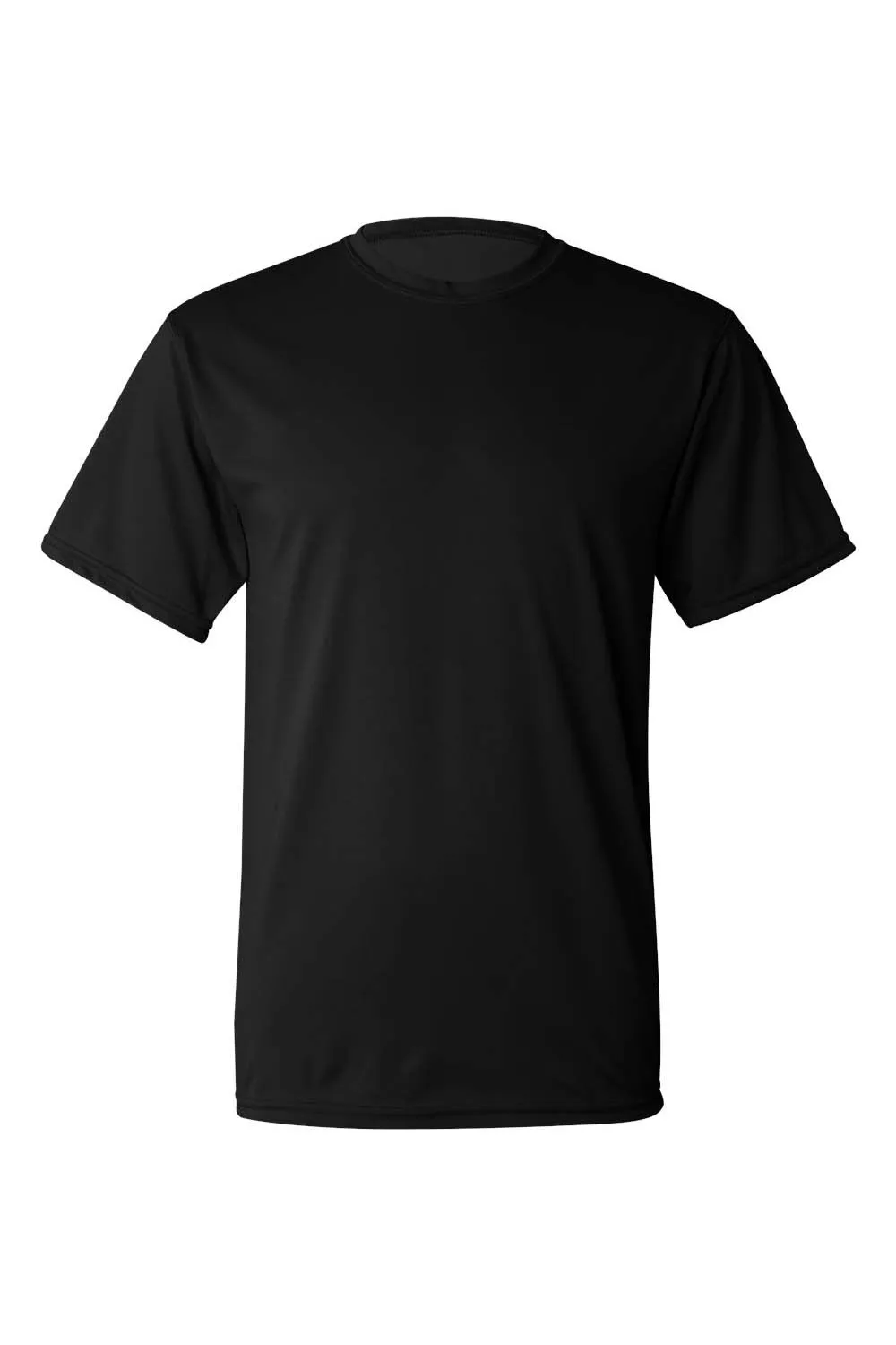 Augusta Sportswear Mens Moisture Wicking Short Sleeve Crewneck T-Shirt - Black