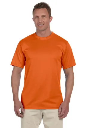 Augusta Sportswear Mens Moisture Wicking Short Sleeve Crewneck T-Shirt - Orange