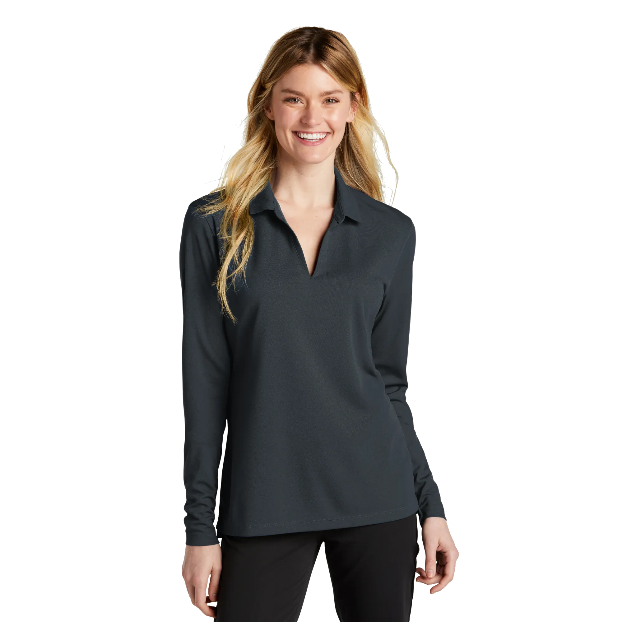 B2220W Ladies Dri-Fit Micro Pique 2.0 Long Sleeve Polo
