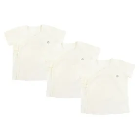 Basics Organic Cotton Ribbed Kimono T-Shirt - 3 Pack