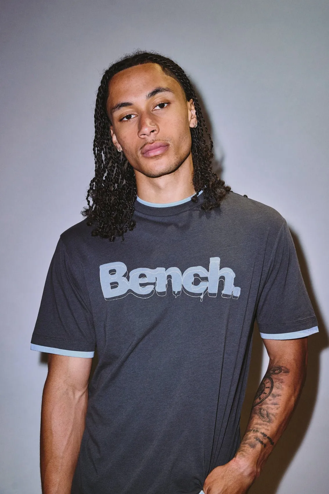 Bevan Short Sleeve Crew T-Shirt - Black
