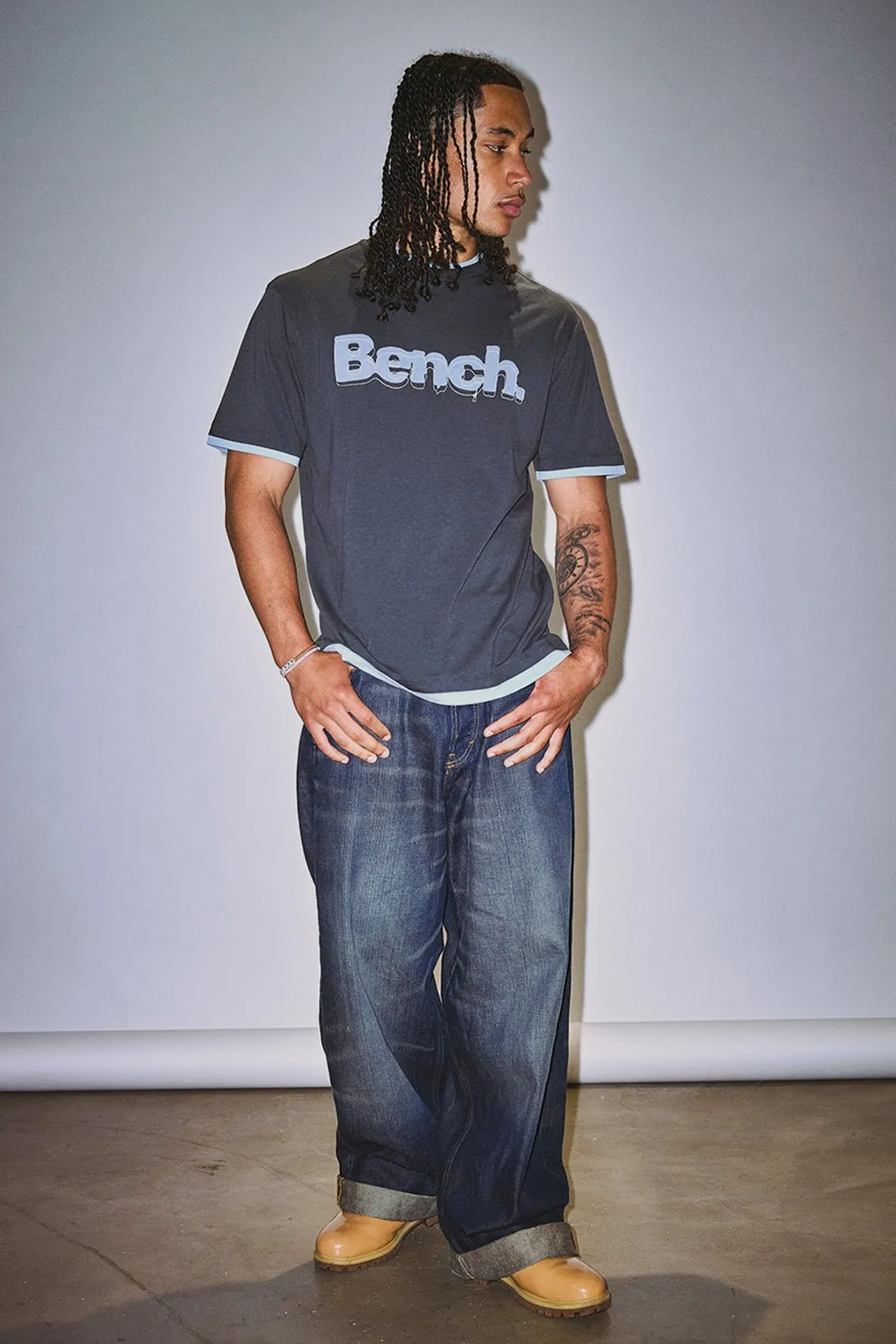 Bevan Short Sleeve Crew T-Shirt - Black