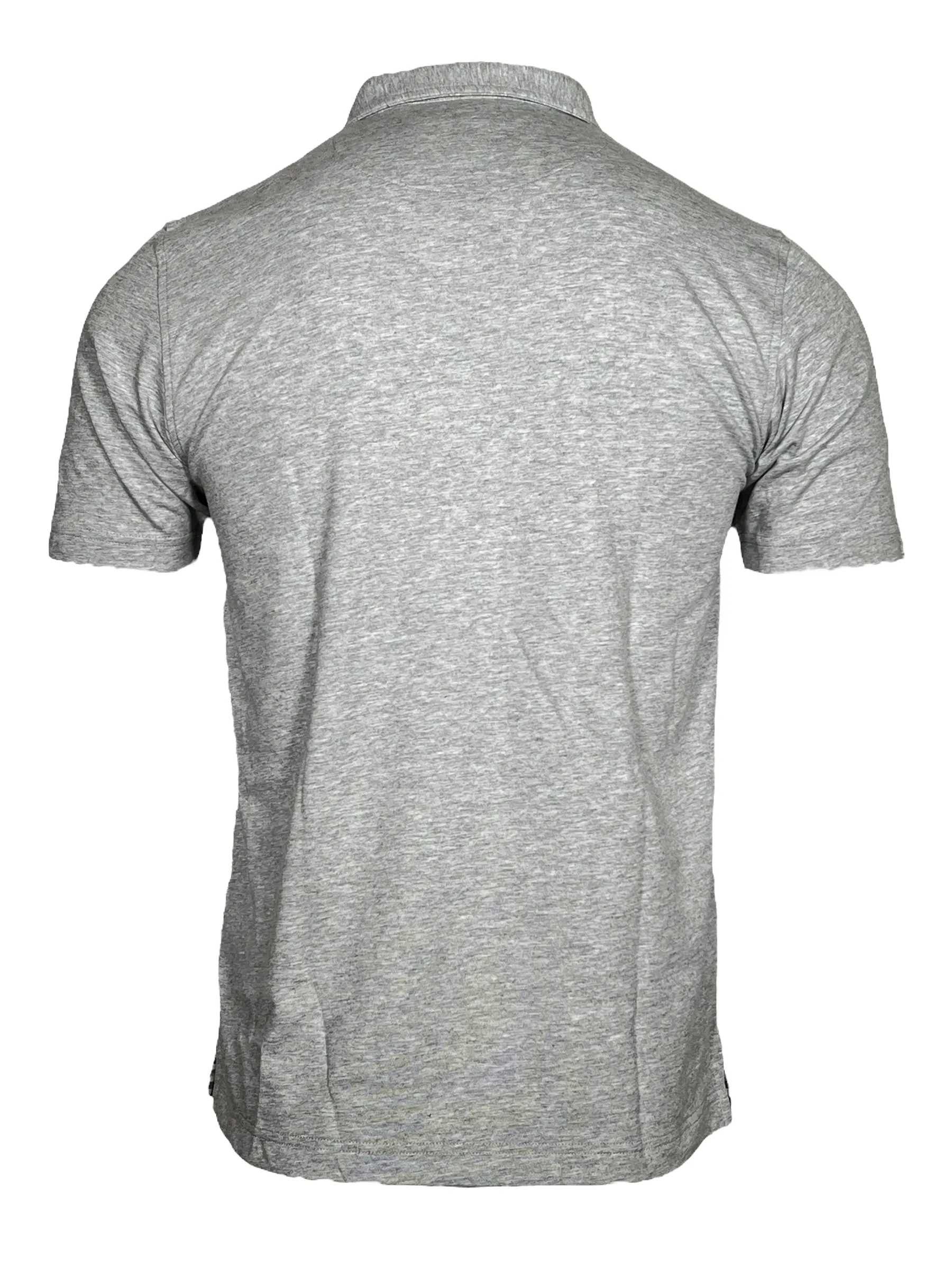 BUTTON DOWN MEN'S TECH POLO - LIGHT GREY HEATHER