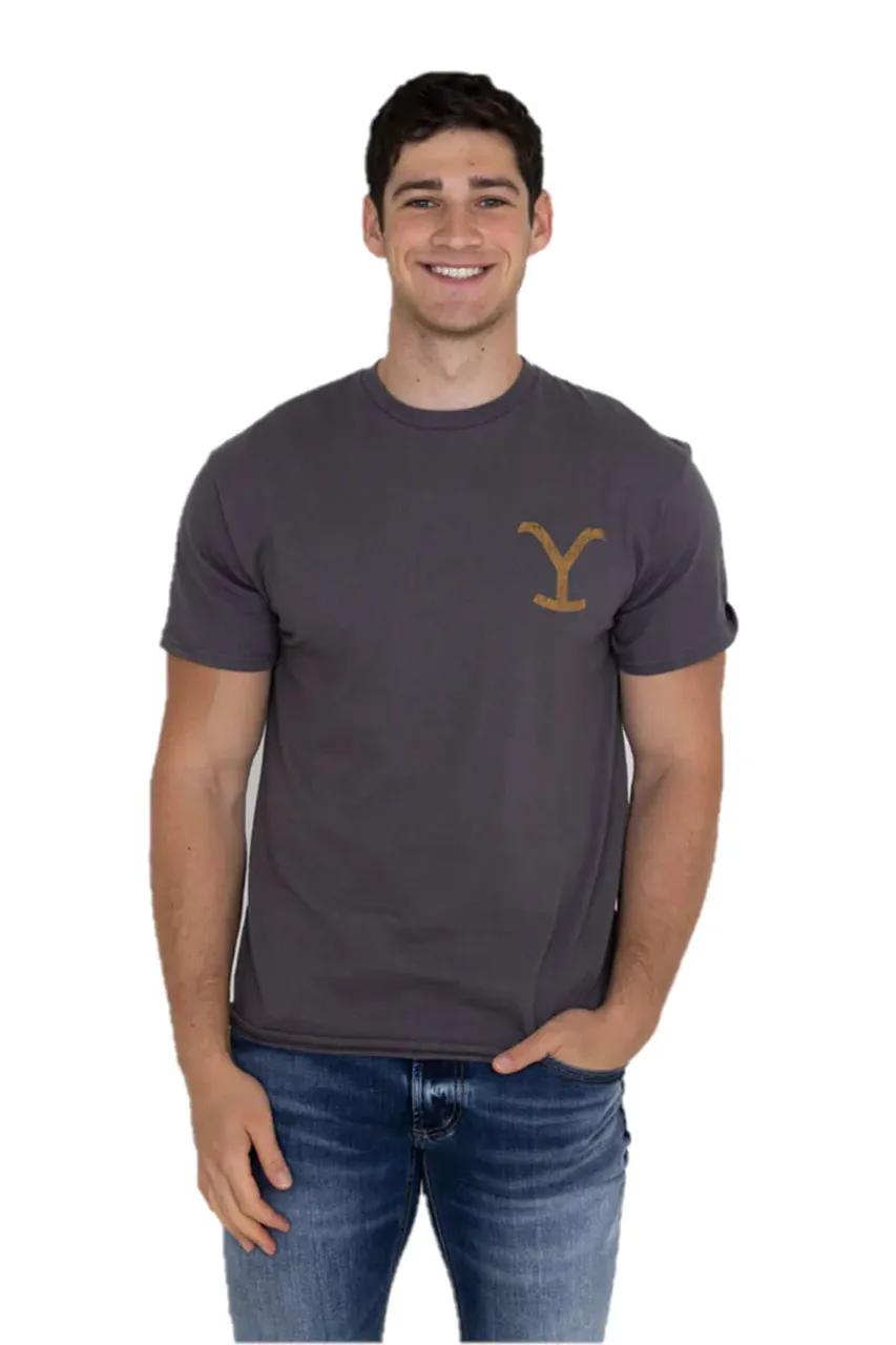 Changes Yellowstone Men's Cattle Skull T-Shirt