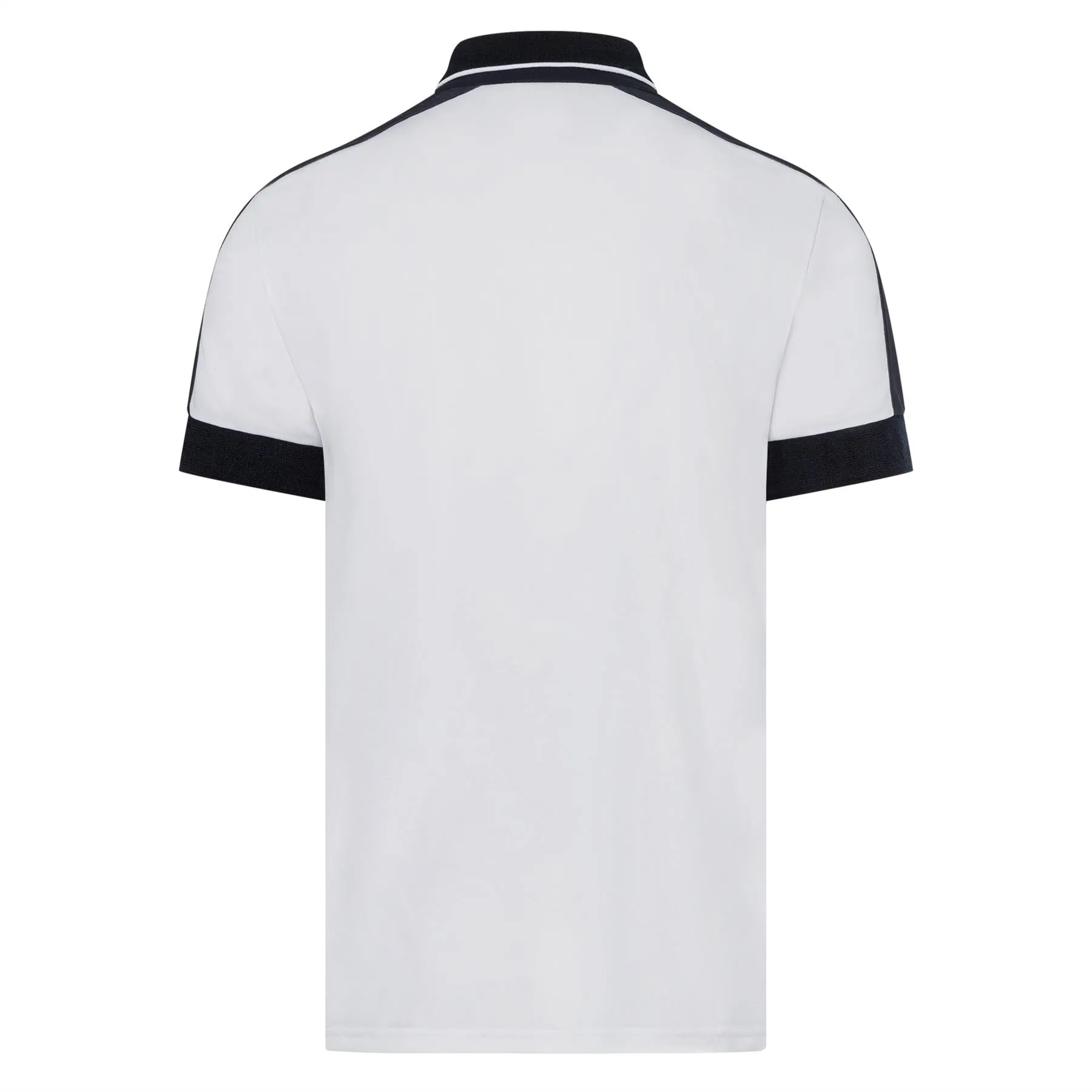 Claudius Ribbed Pique Polo White - SS24