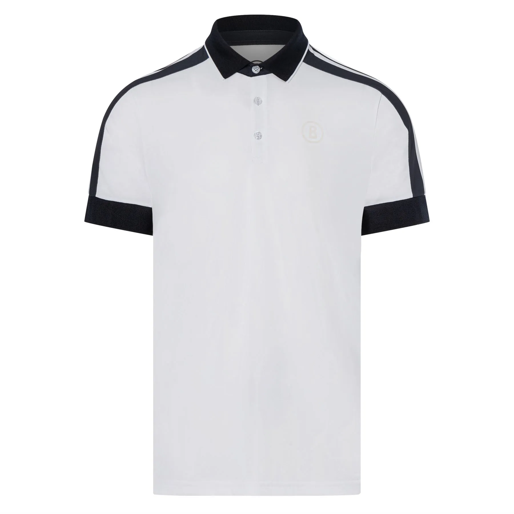 Claudius Ribbed Pique Polo White - SS24