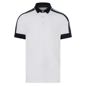 Claudius Ribbed Pique Polo White - SS24