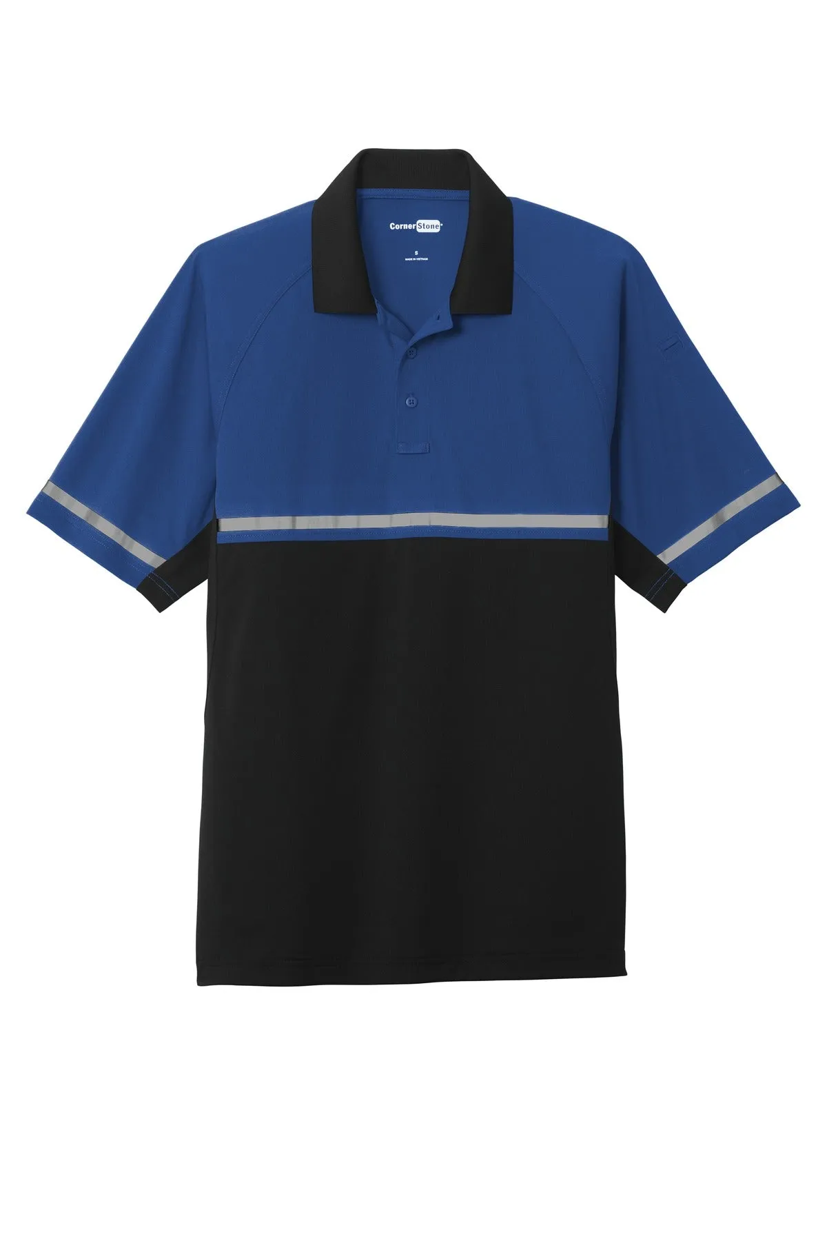 CornerStone Men's Select Lightweight Snag-Proof Enhanced Visibility Polo. CS423