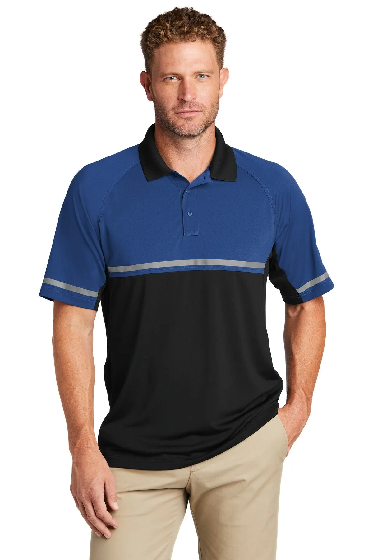 CornerStone Men's Select Lightweight Snag-Proof Enhanced Visibility Polo. CS423