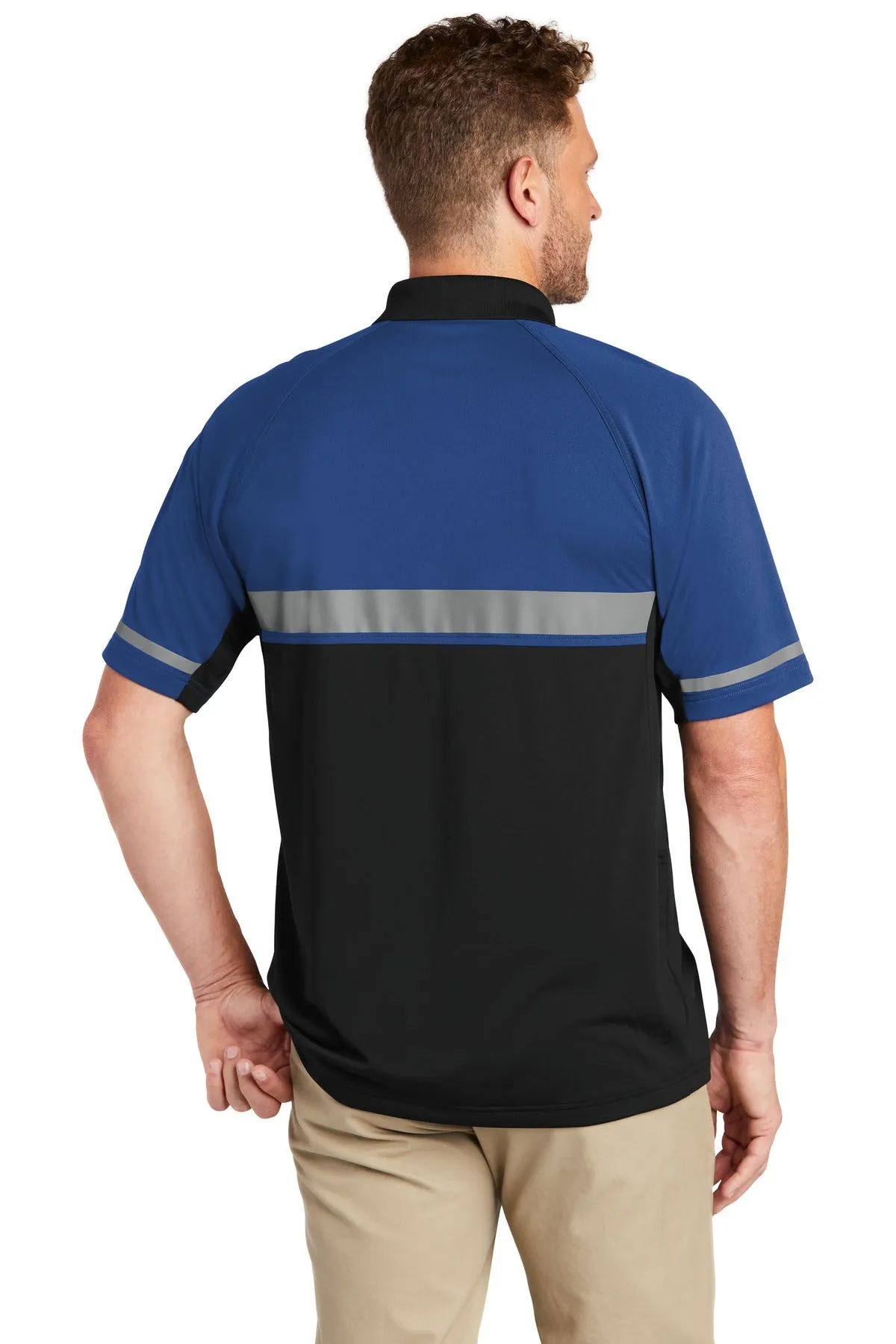 CornerStone Men's Select Lightweight Snag-Proof Enhanced Visibility Polo. CS423