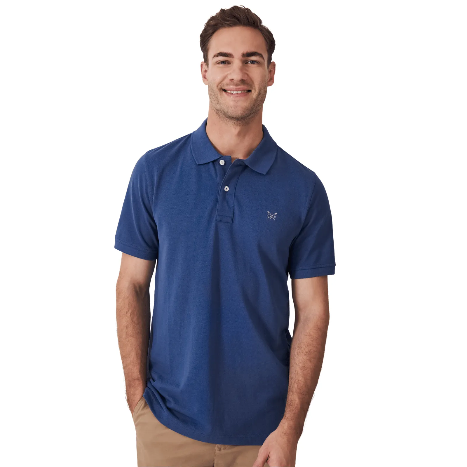 Crew Clothing Mens Classic Pique  Short Sleeve Polo Shirt