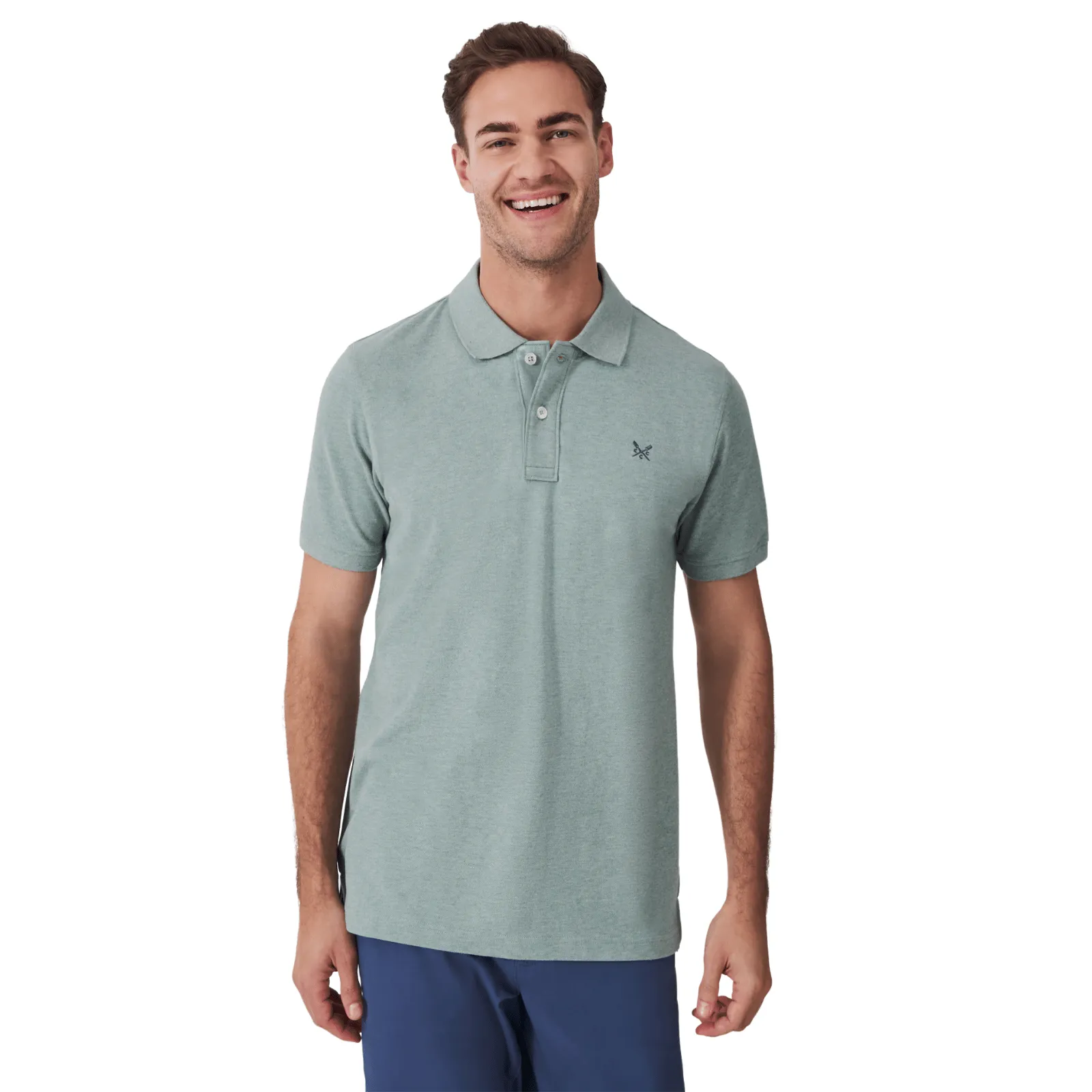 Crew Clothing Mens Classic Pique  Short Sleeve Polo Shirt
