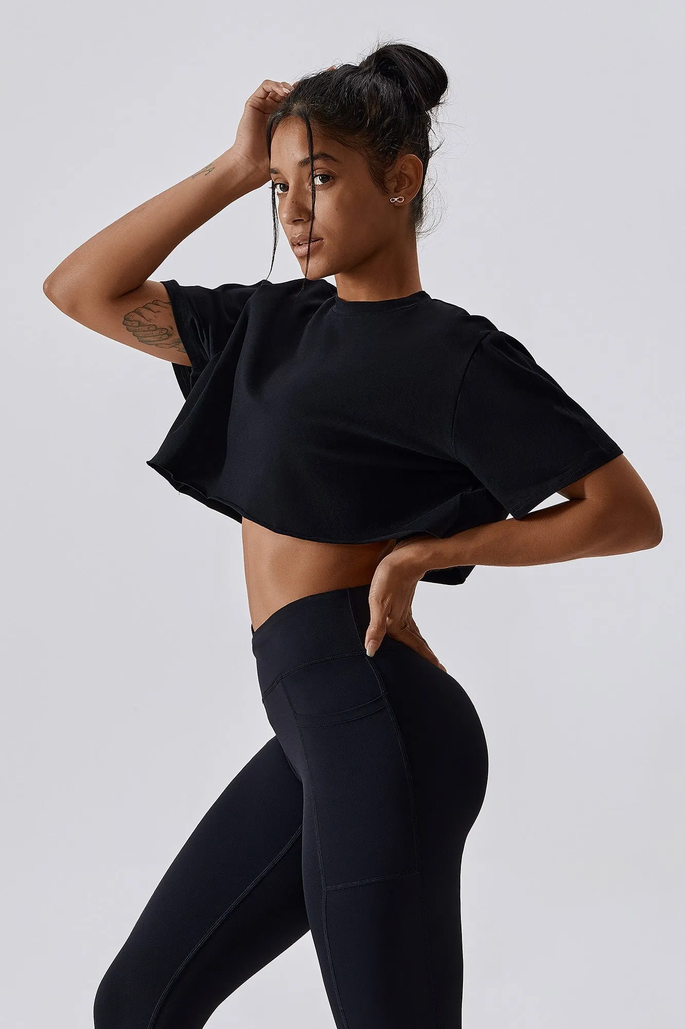Cropped Oversized Fit T-Shirt