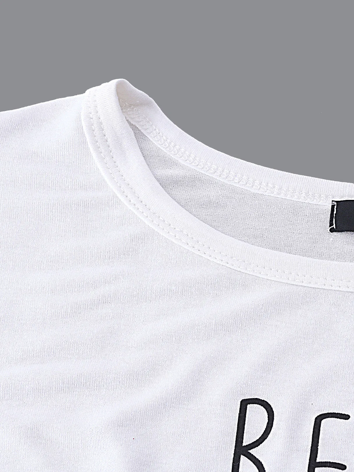 Custom Letter Short Sleeve T-Shirts