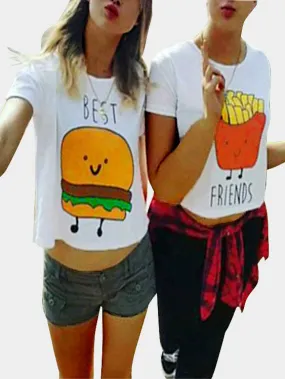 Custom Letter Short Sleeve T-Shirts