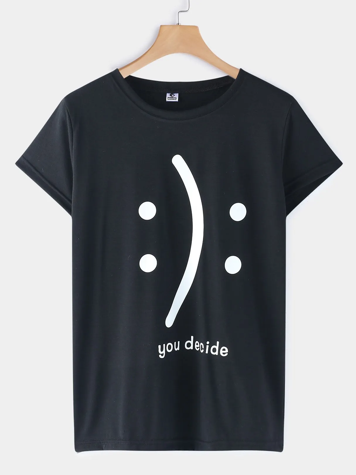 Custom Round Neck Letter Printed Short Sleeve T-Shirts