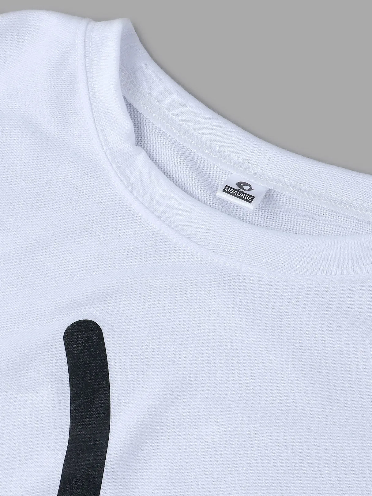Custom Round Neck Letter Printed Short Sleeve T-Shirts