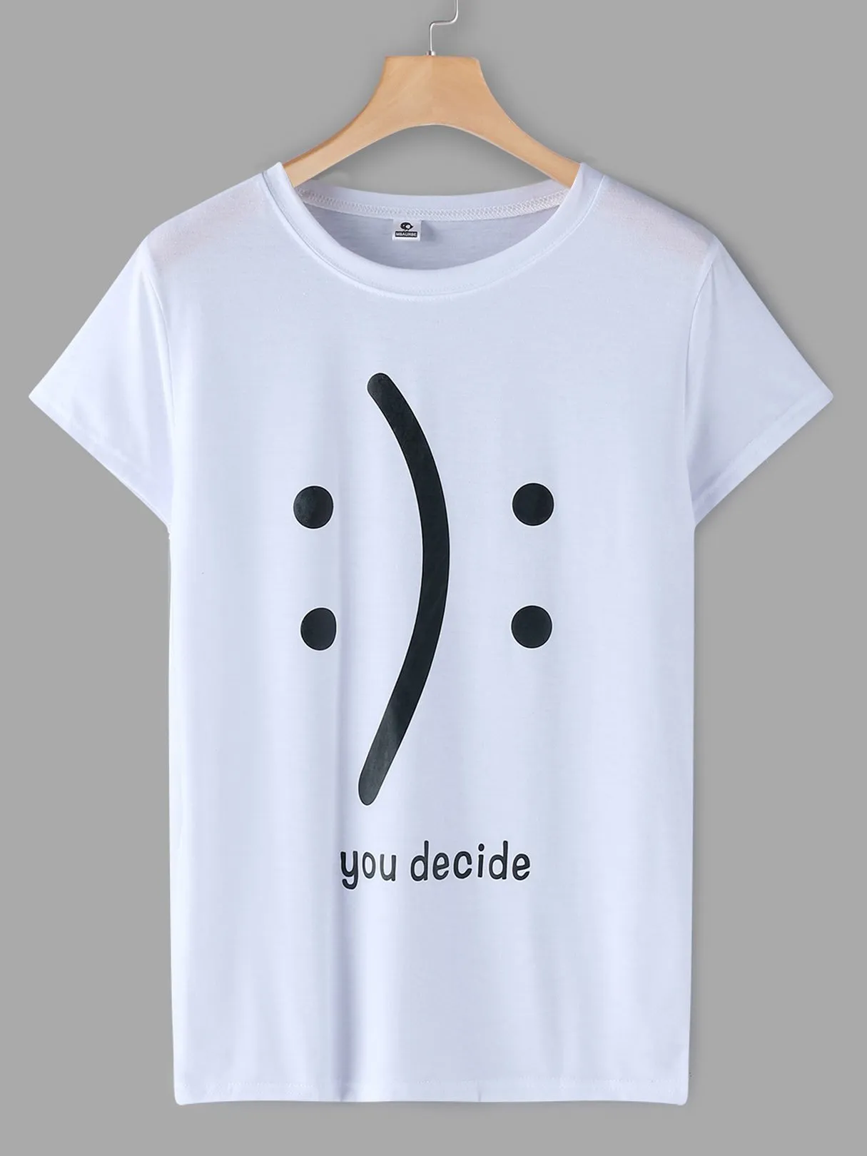 Custom Round Neck Letter Printed Short Sleeve T-Shirts