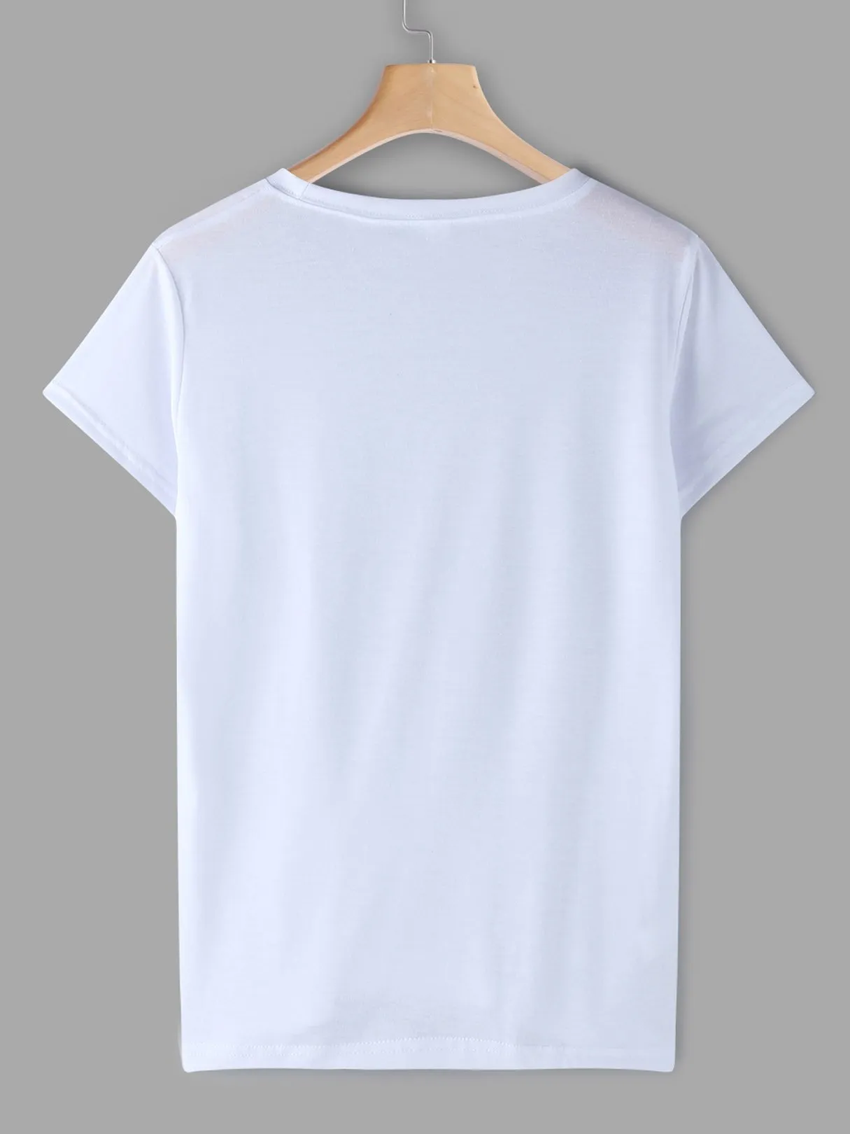 Custom Round Neck Letter Printed Short Sleeve T-Shirts