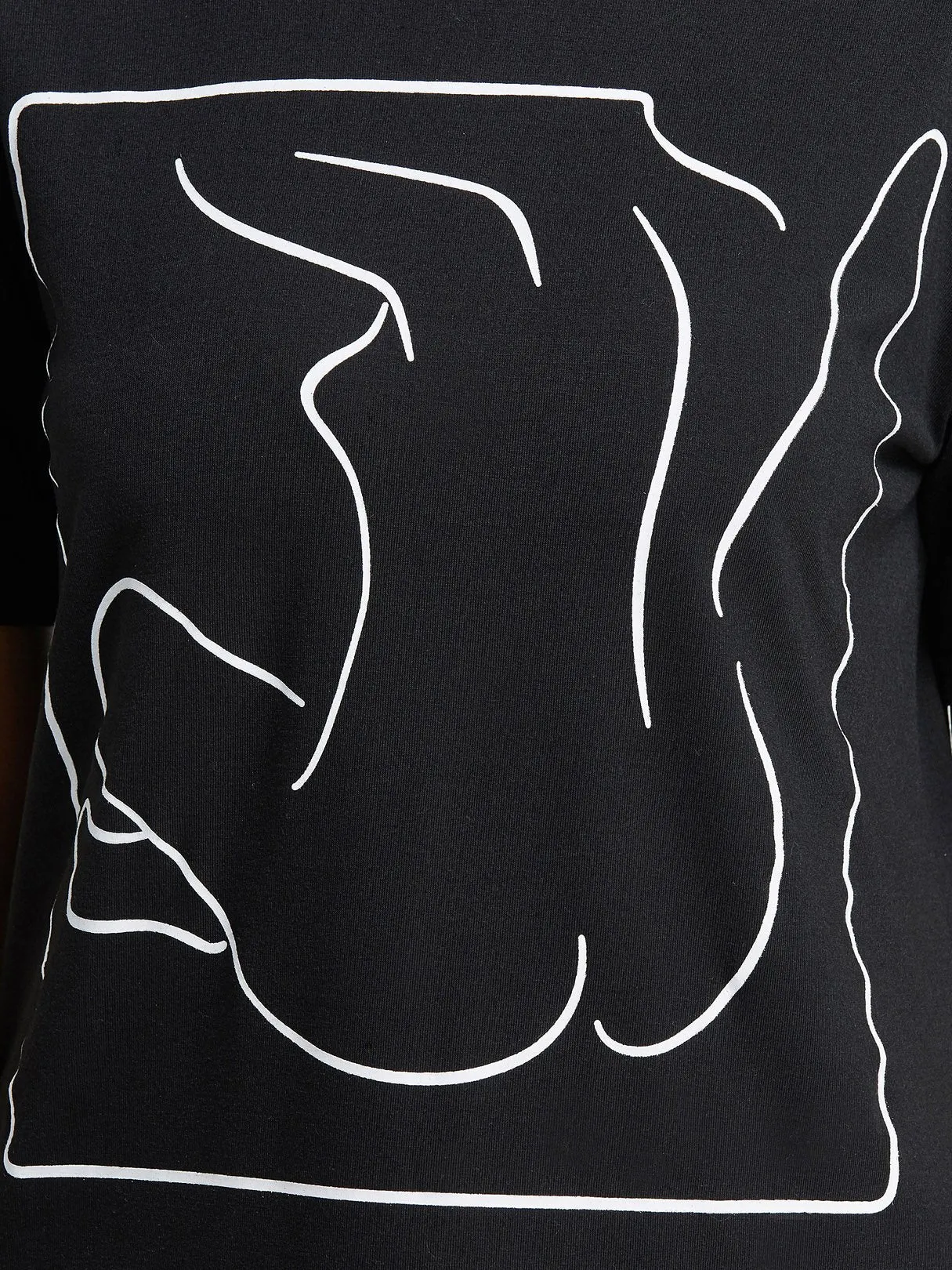 Custom Round Neck Printed Short Sleeve Black T-Shirts