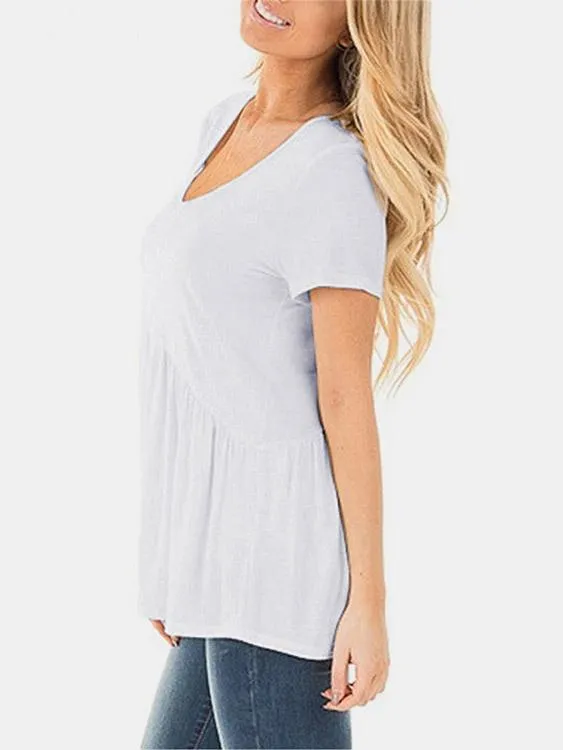 Custom V-Neck Short Sleeve T-Shirts