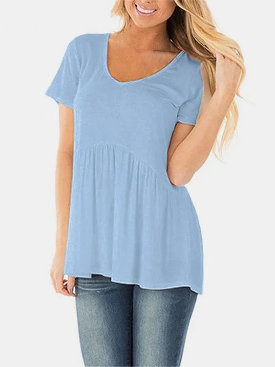 Custom V-Neck Short Sleeve T-Shirts