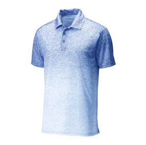 D1908 Mens Ombre Heather Polo