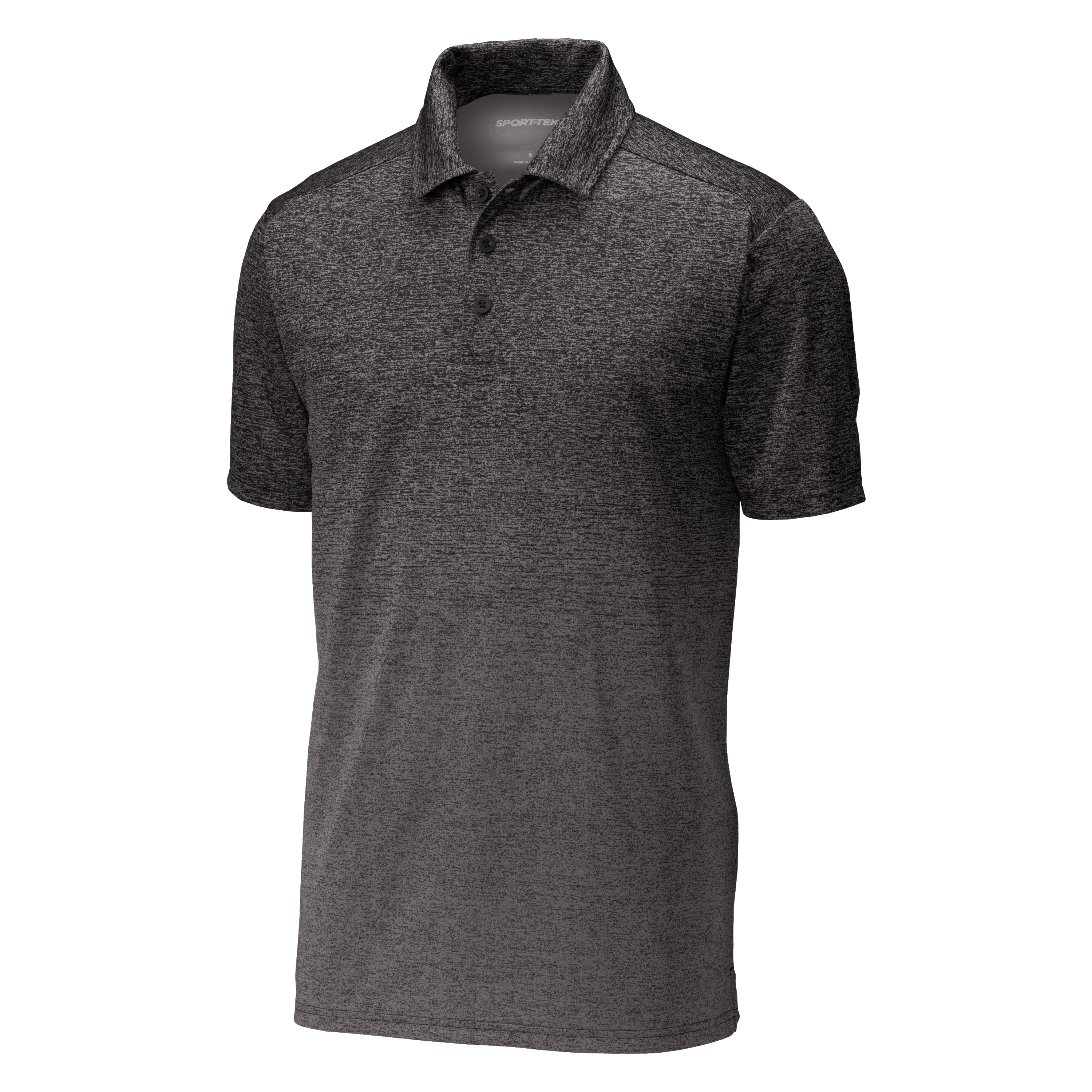 D1908 Mens Ombre Heather Polo