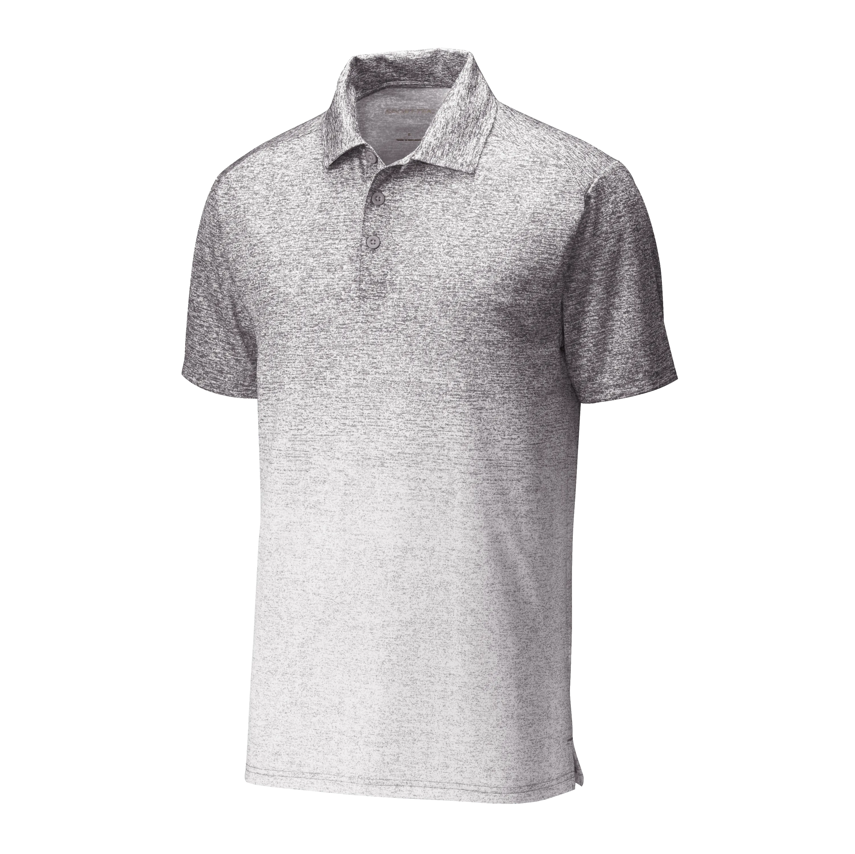 D1908 Mens Ombre Heather Polo