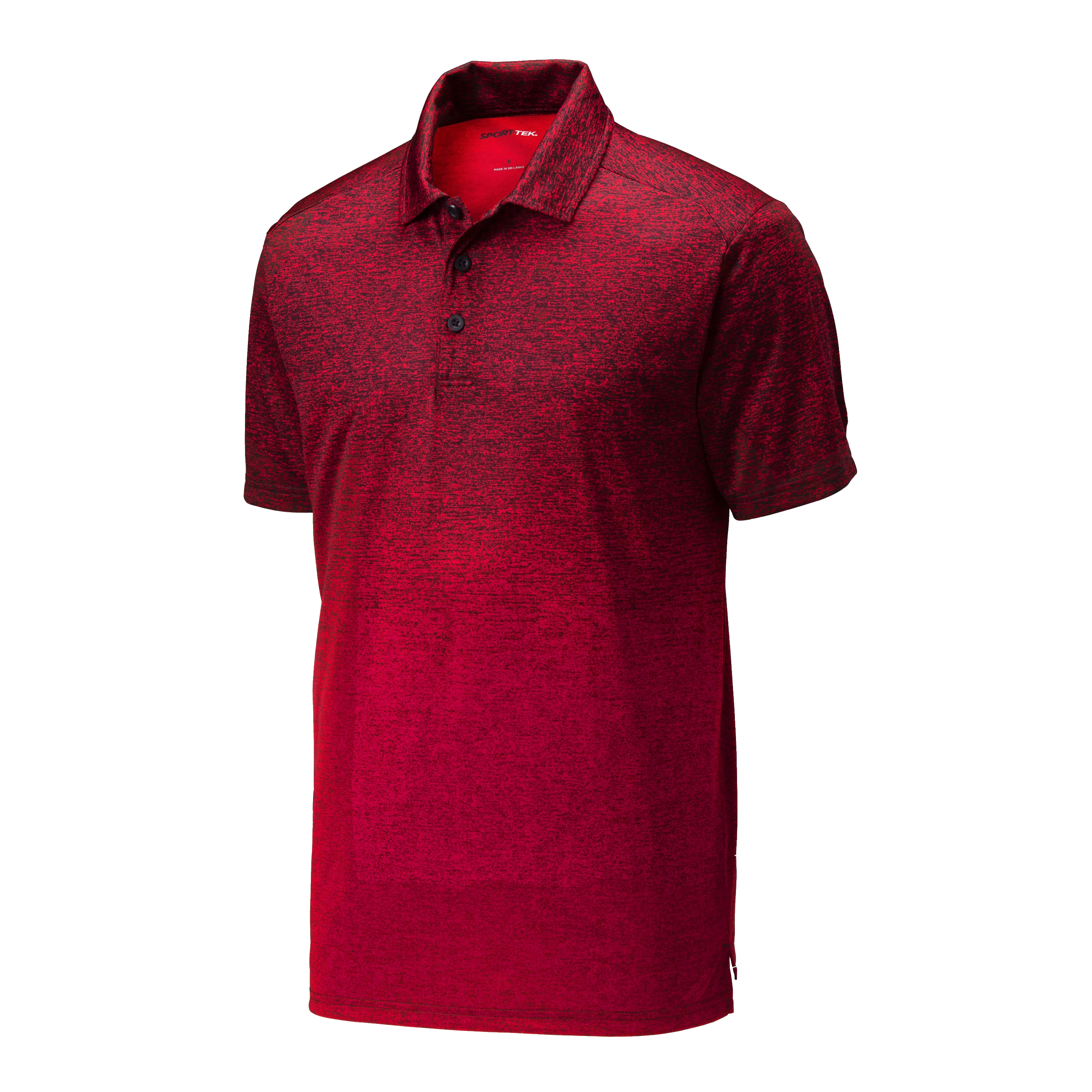 D1908 Mens Ombre Heather Polo