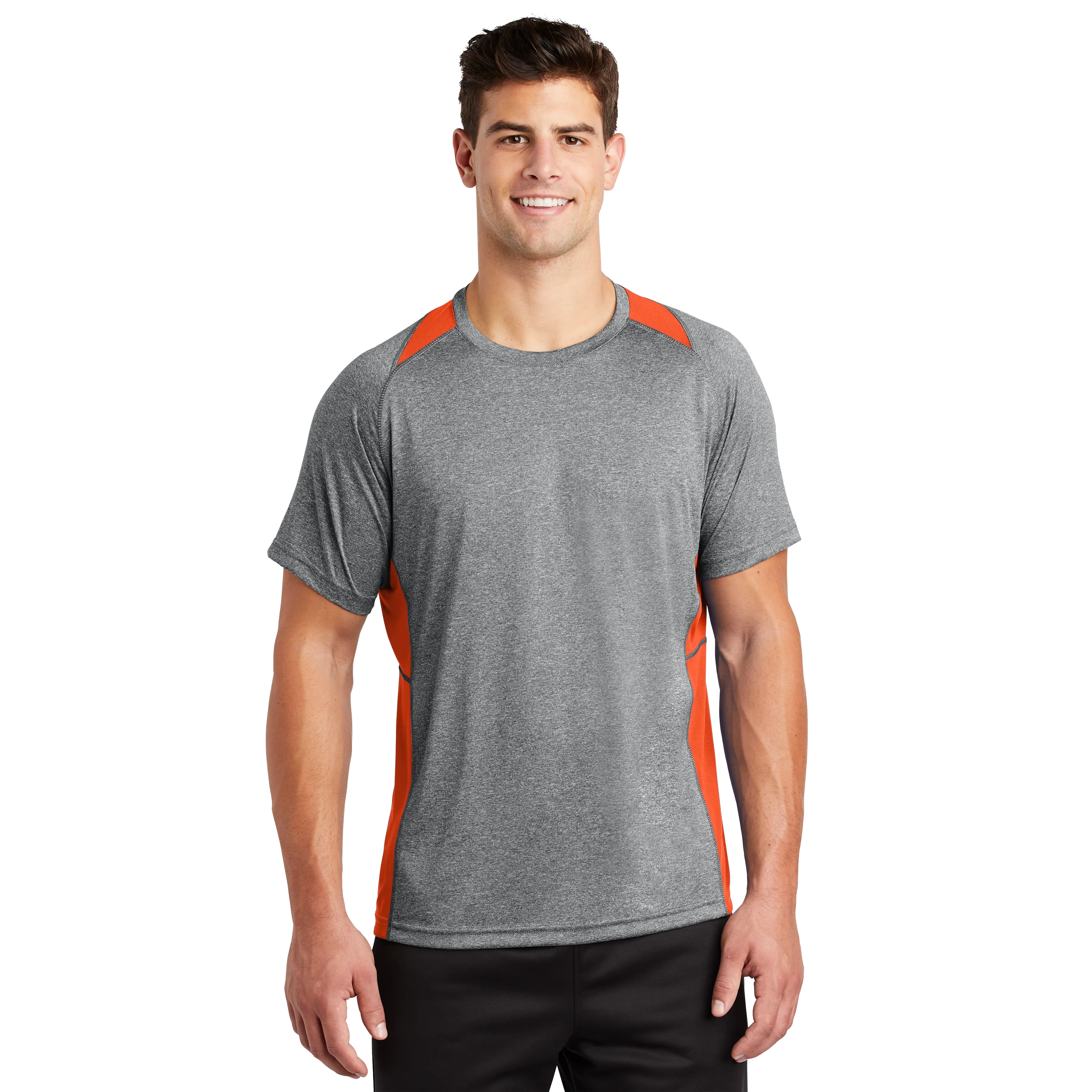 D1976M Mens Short Sleeve Colorblock Contender Tee