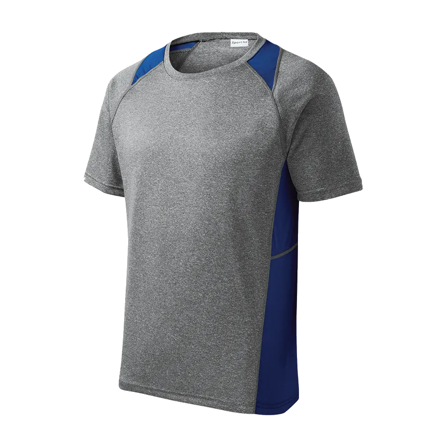 D1976M Mens Short Sleeve Colorblock Contender Tee