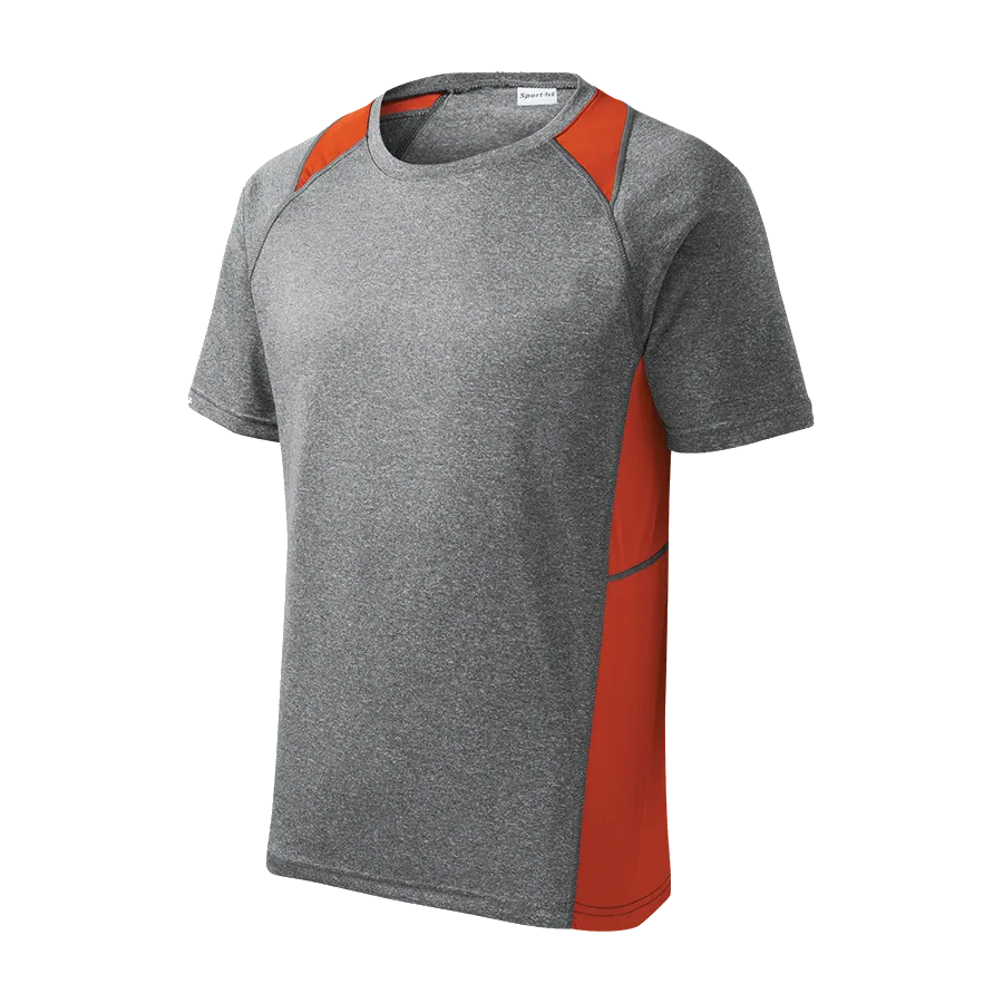 D1976M Mens Short Sleeve Colorblock Contender Tee