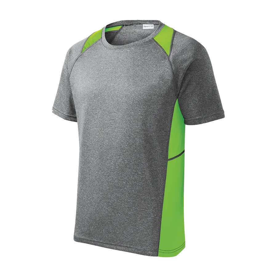 D1976M Mens Short Sleeve Colorblock Contender Tee
