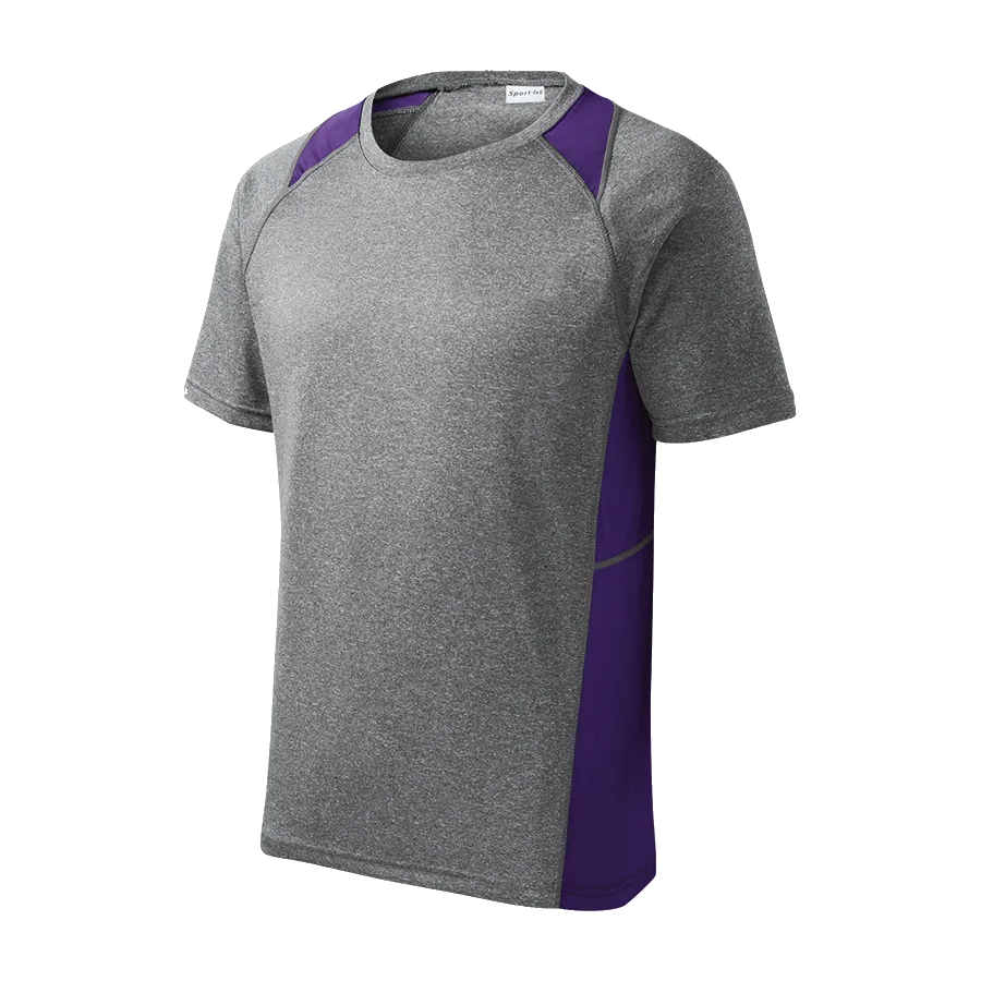 D1976M Mens Short Sleeve Colorblock Contender Tee