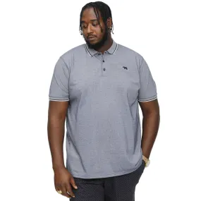 D555 Mens Gibraltar Big & Tall Pique Short Sleeve Polo Shirt - Navy/Blue