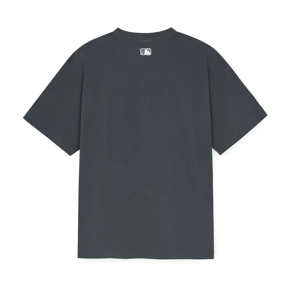 Denim-Like Monotive Pocket Oversized-Fit T-Shirt New York Yankees