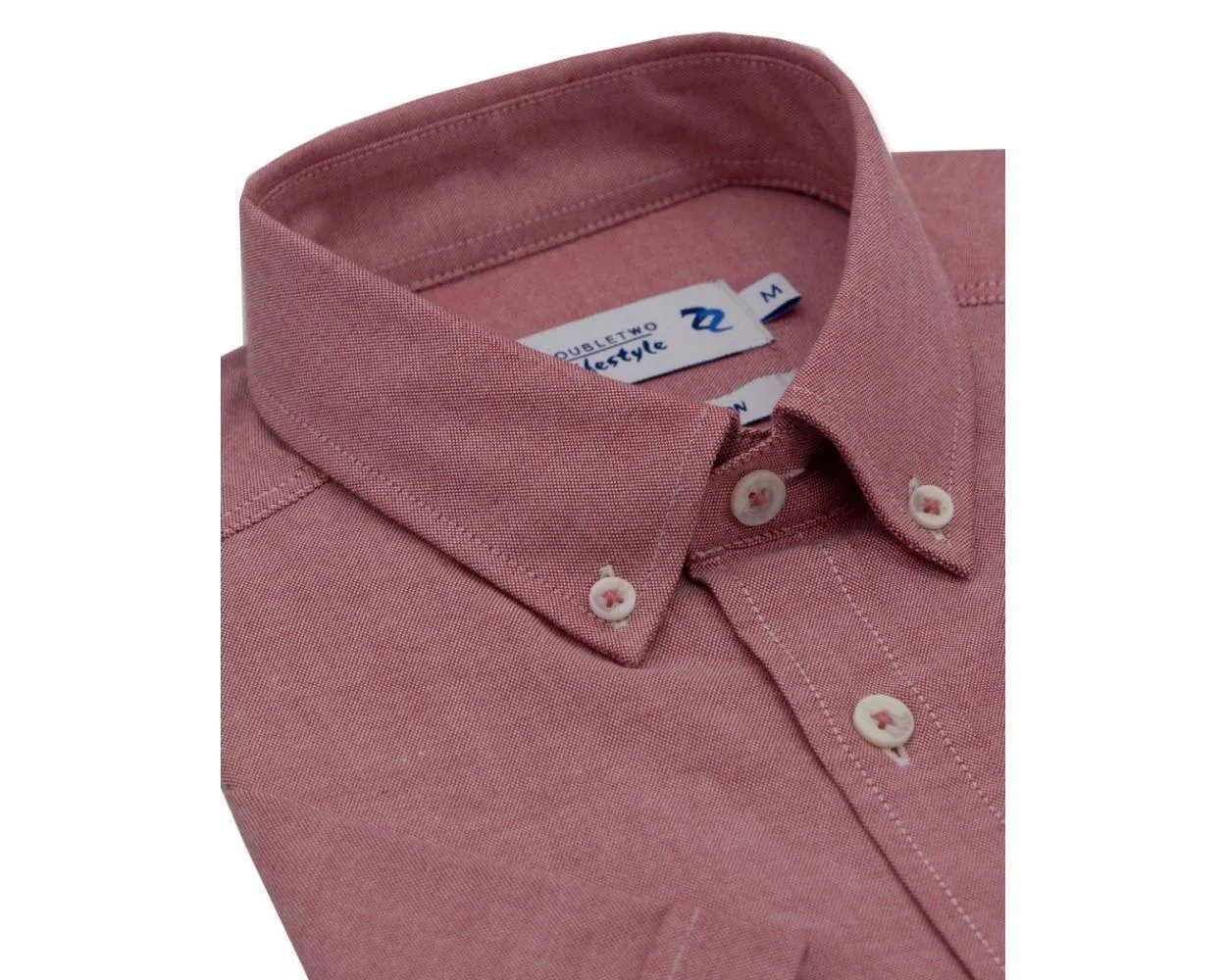 Double Two Men's Plus Size Oxford Casual Shirt in 3 Colour Options 2XL to 5XL (DTLS1109)