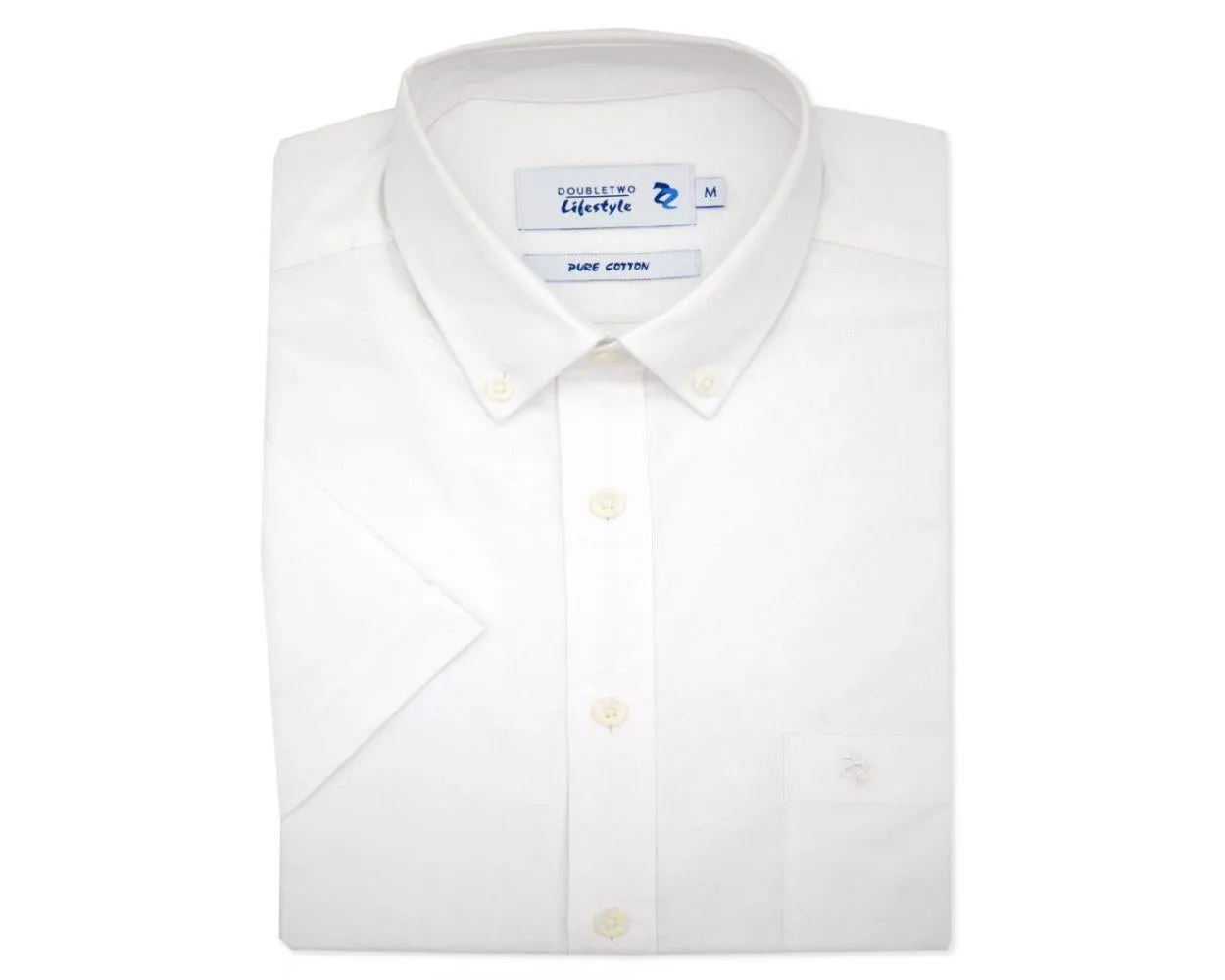Double Two Men's Plus Size Oxford Casual Shirt in 3 Colour Options 2XL to 5XL (DTLS1109)
