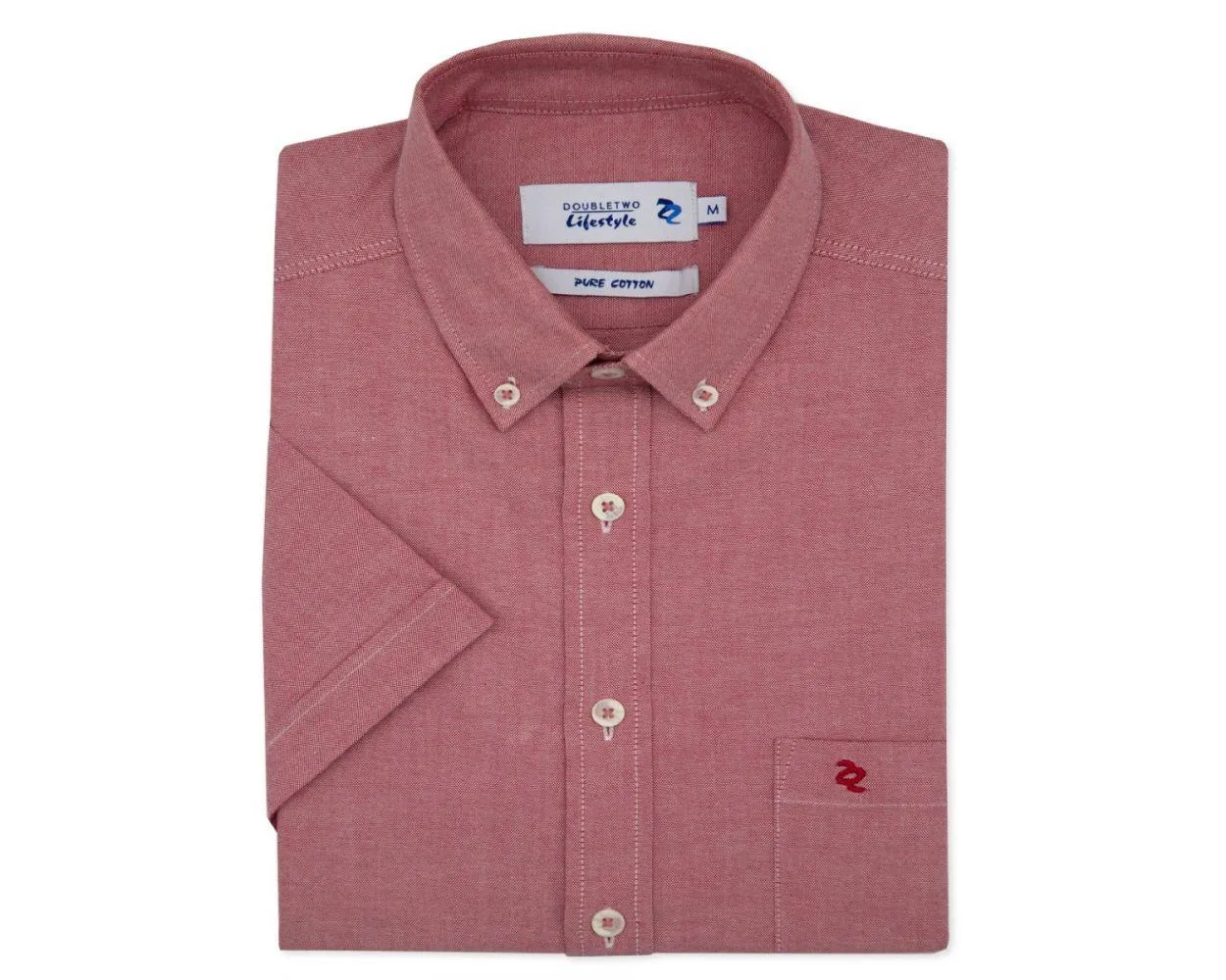 Double Two Men's Plus Size Oxford Casual Shirt in 3 Colour Options 2XL to 5XL (DTLS1109)